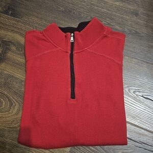 L-RL Lauren Active Ralph Lauren LS Quarter Zip Waffle Pullover Womens 1X